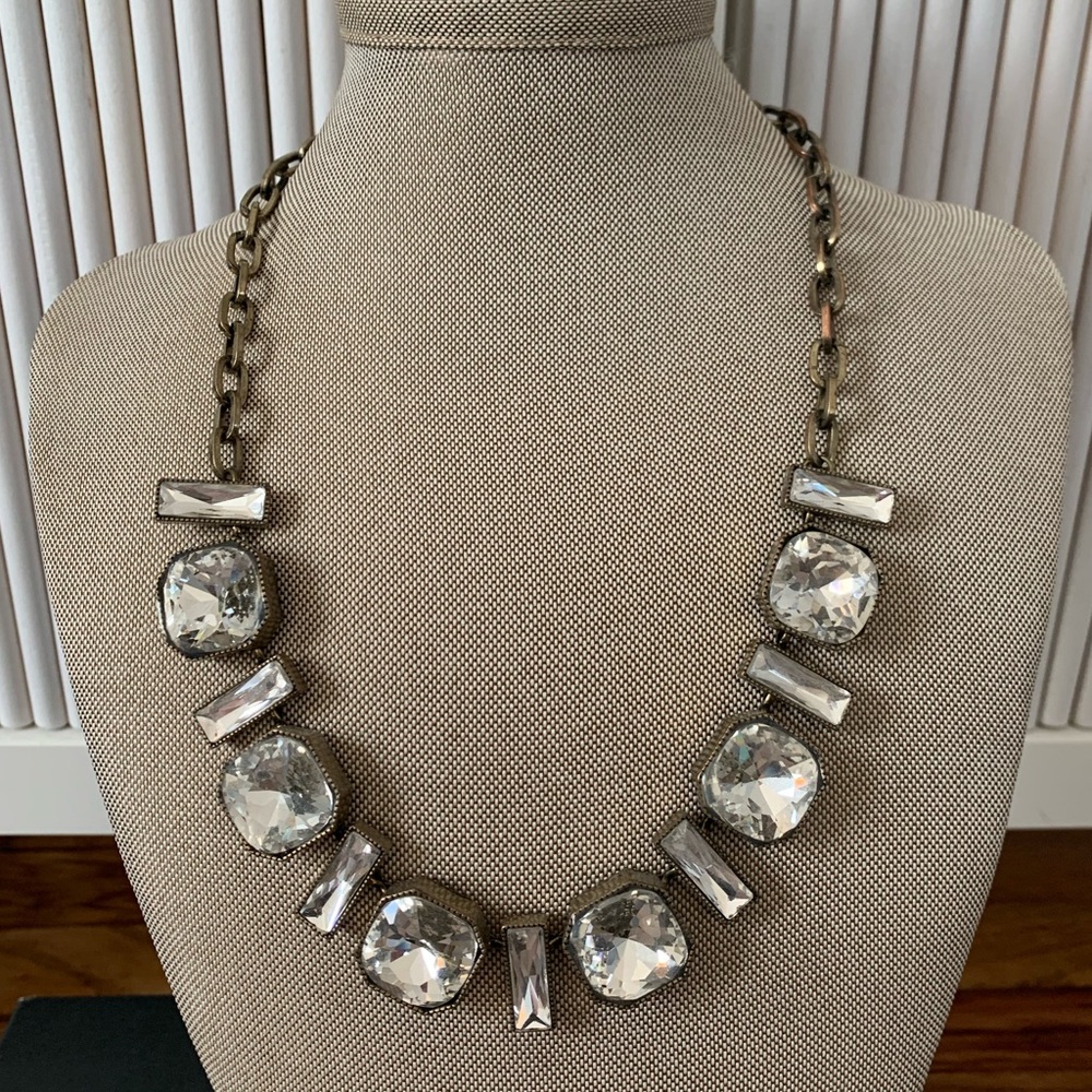 Gold Geometric Statement Necklace
